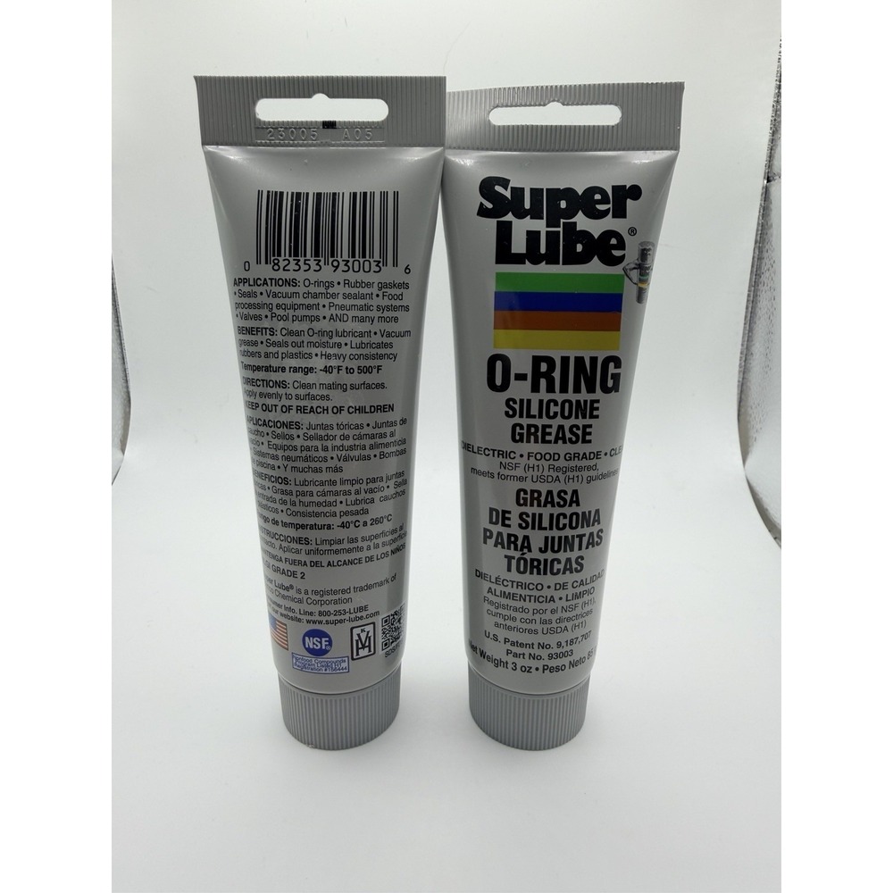 2pc‎ Super Lube O-Ring Silicone Grease - 3oz Tube